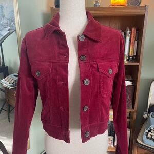 Burgundy love tree jacket